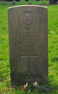 Redditch (Plymouth Road) Cemetery - Robinson, J T